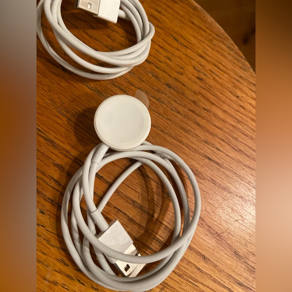 Apple Watch Magnetic Charging Cables – 3 Total (1 New, 2 Lightly Used)